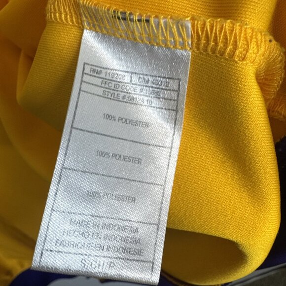 Adidas Lakers Track Jacket Small Purple Gold Full Zip Vintage Style - Picture 9 of 10